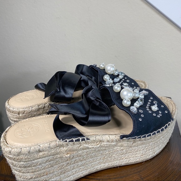 Guess - Tie Up Beaded Espradilles - Picture 9 of 14